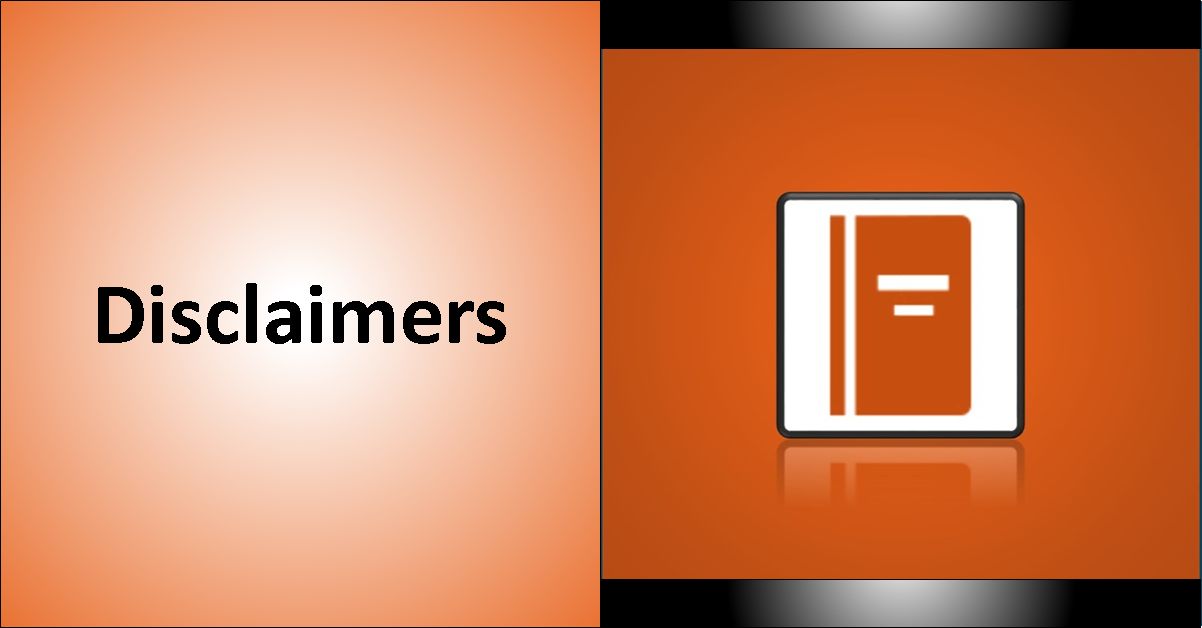 image with ShineCap website disclaimer information